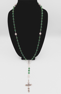 Green Aventurine and Rose Quartz Rosary ￼