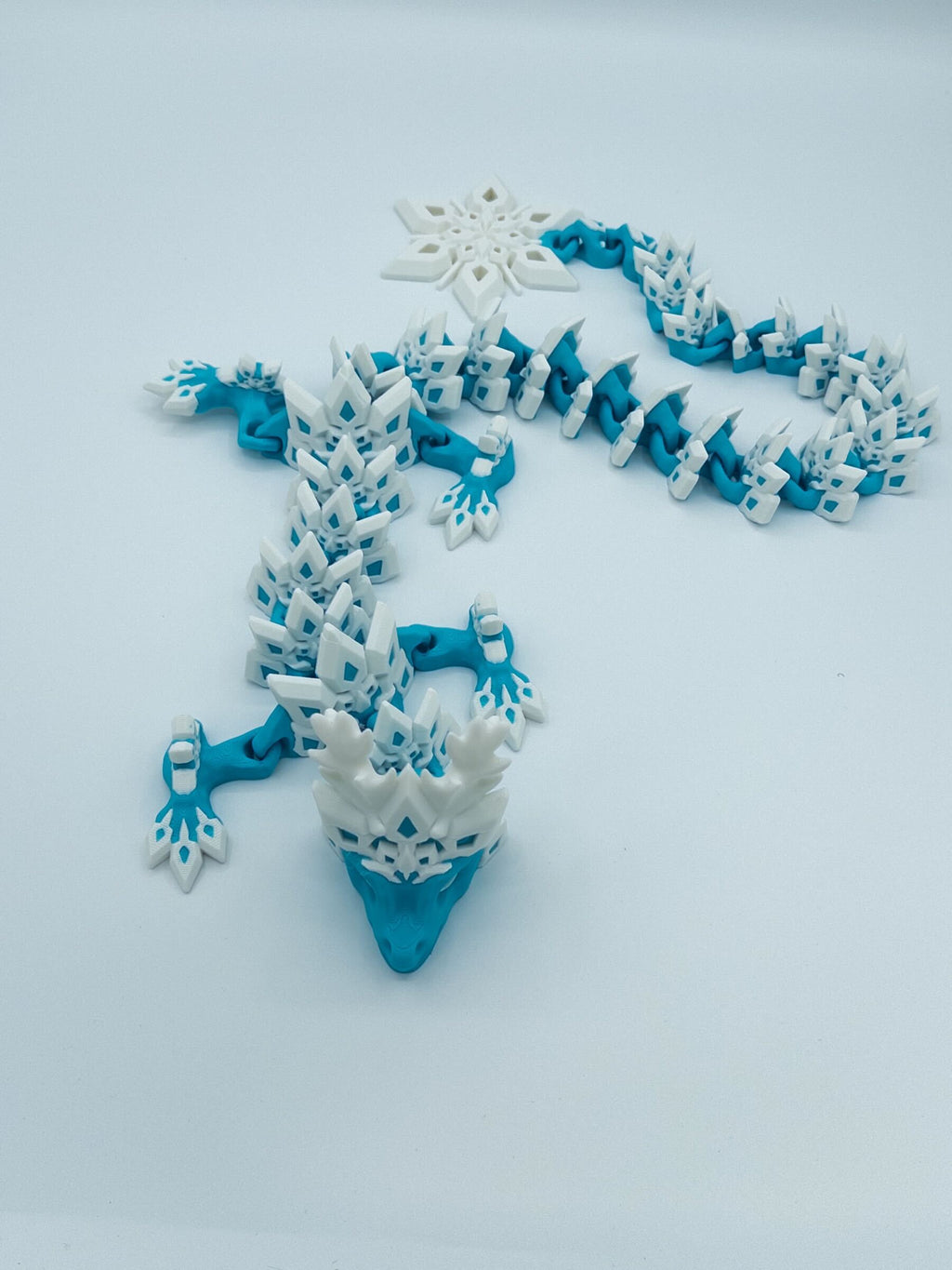Majestic Articulated Snowflake Dragon