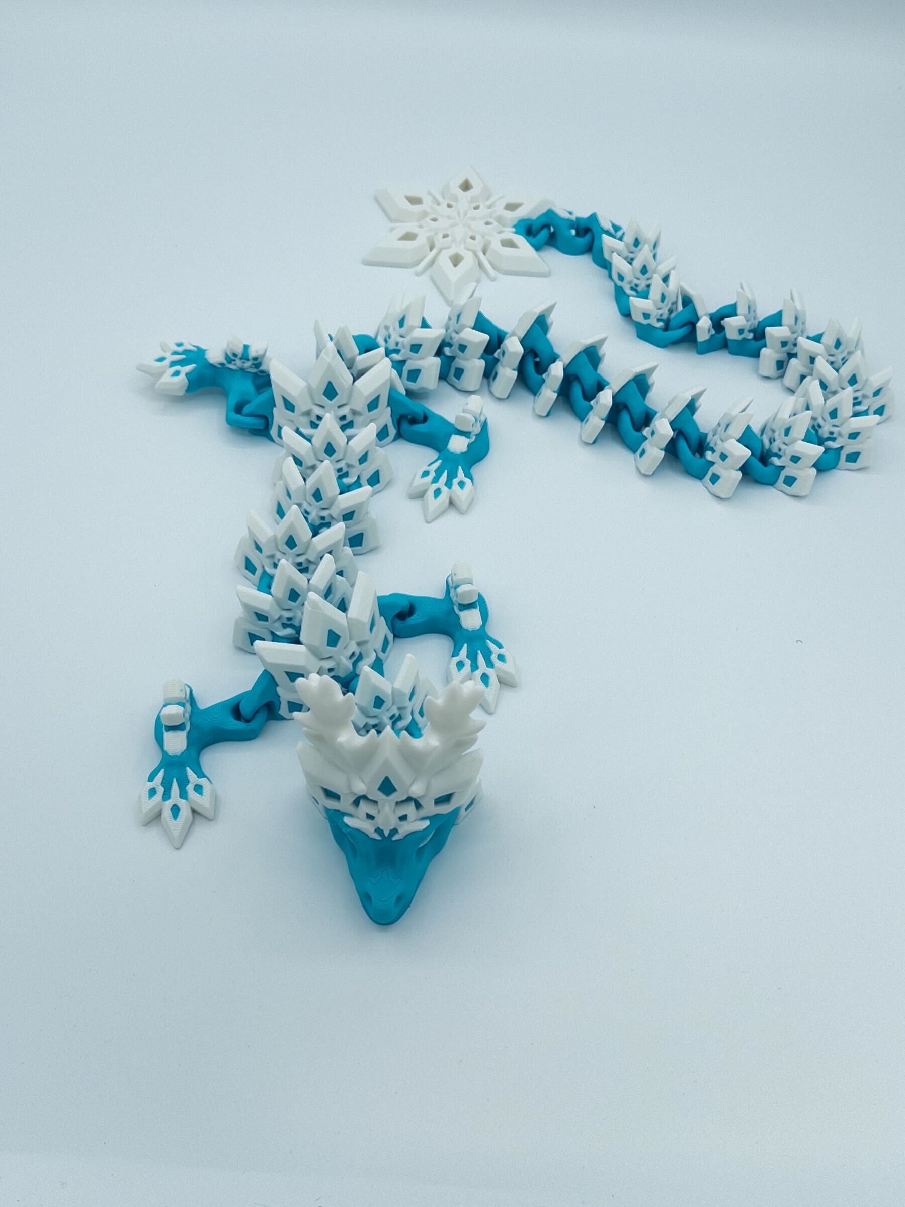 Majestic Articulated Snowflake Dragon