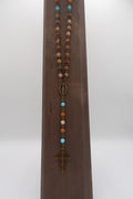 Picture Jasper and Turquoise - 6mm Beads