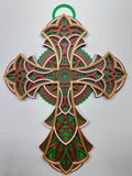 3D Printed Mandala Cross - Unique Beautiful Art